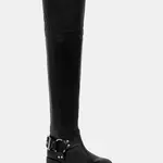 Kožené kozačky Steve Madden Bosal dámské, černá barva, na podpatku, SM11003230