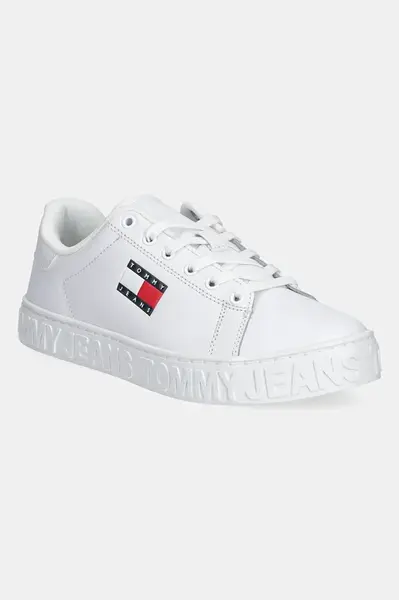 Kožené sneakers boty Tommy Jeans TJW LOGO SNEAKER ESS