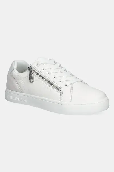 Kožené sneakers boty Calvin Klein Jeans CLASSIC CUPSOLE ZIP LOW IN