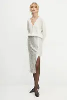 Svetr s příměsí vlny Morgan MIMO béžová barva, MIMO