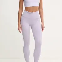 Tréninkové legíny Reebok LUX Collection fialová barva, hladké, 100205606