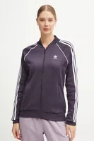 Mikina adidas Originals dámská, fialová barva, hladká, IY2167
