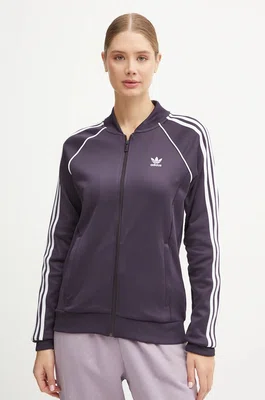 Mikina adidas Originals dámská, fialová barva, hladká, IY2167