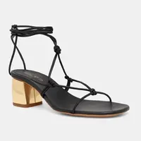 Kožené sandály Forte Forte černá barva, 13689 F47A 8021