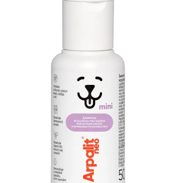 Arpalit Neo Šampon se složkou pro snížení parazitární zátěže a bambusovým extraktem 50 ml