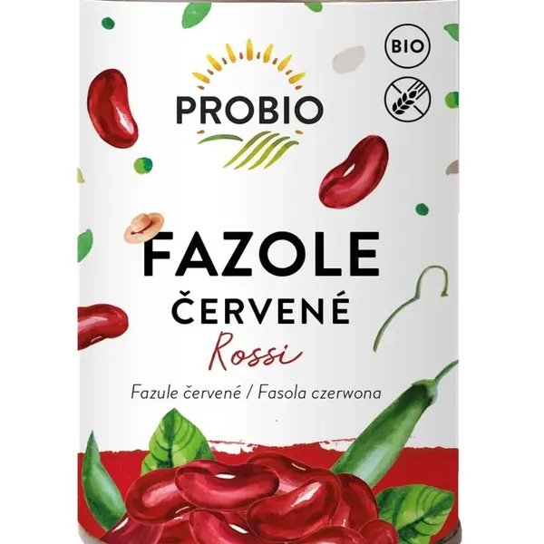 PROBIO Fazole červené Rossi sterilované BIO 400 g