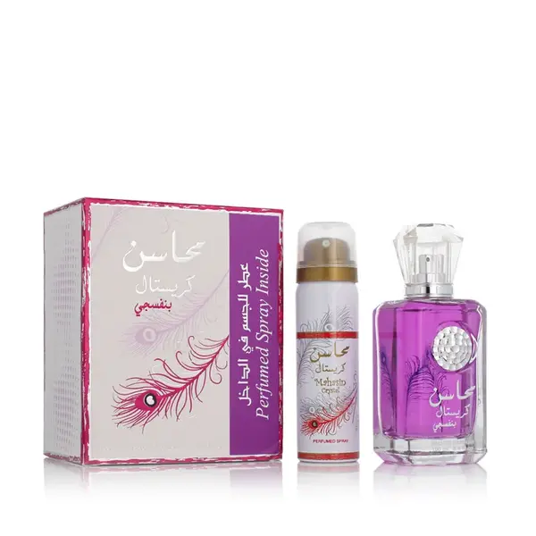 Lattafa Mahasin Crystal Violet EDP 100 ml + DEO ve spreji 75 ml W