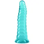 NS Novelties Gelové dildo s přísavkou Fantasia Nymph, tyrkysové 19 cm