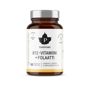 Puhdistamo Vitamin B12 Folate malina 60 pastilek