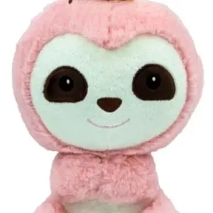 Babyono Plyšová hračka Tulilo Lenochod Olík, 23 cm - růžový