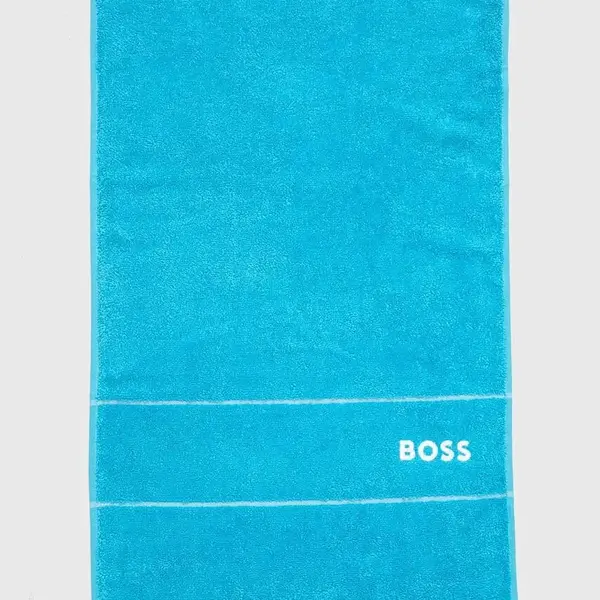 Malý bavlněný ručník BOSS Plain River Blue 40 x 60 cm