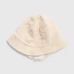 Klobouk s příměsí lnu zippy béžová barva