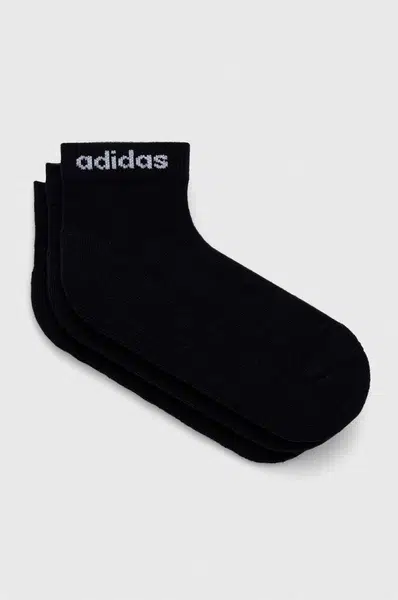 Ponožky adidas Essentials 3-pack černá barva, IC1303