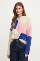Svetr z vlněné směsi Pepe Jeans NORA dámský, béžová barva, PL702238