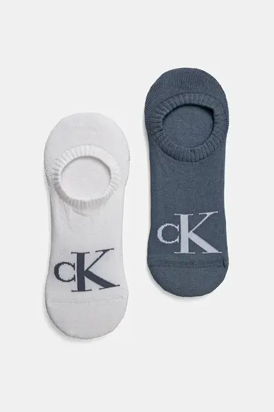 Ponožky Calvin Klein Jeans 2-pack pánské, modrá barva, 701228809