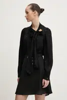 Halenka HUGO dámská, černá barva, vzorovaná, 50533846