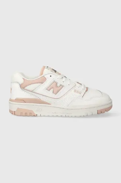 Kožené tenisky New Balance BBW550BP bílá barva, BBW550BP