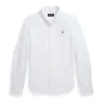 Dětská bavlněná košile Polo Ralph Lauren bílá barva