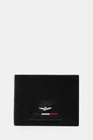 Kožená peněženka Aeronautica Militare černá barva, AM152
