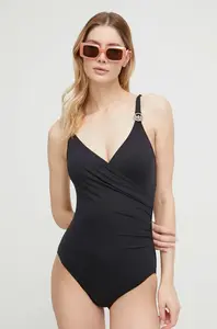 MICHAEL Michael Kors Jednodílné plavky MICHAEL Michael Kors LOGO TRIM SURPLICE ONE PIECE