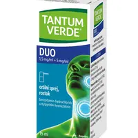 Tantum Verde DUO 1,5 mg/ml + 5 mg/ml orální sprej, roztok 15 ml