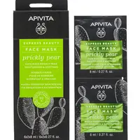 APIVITA Express Beauty Prickly Pear zklidňující pleťová maska 2x8 ml