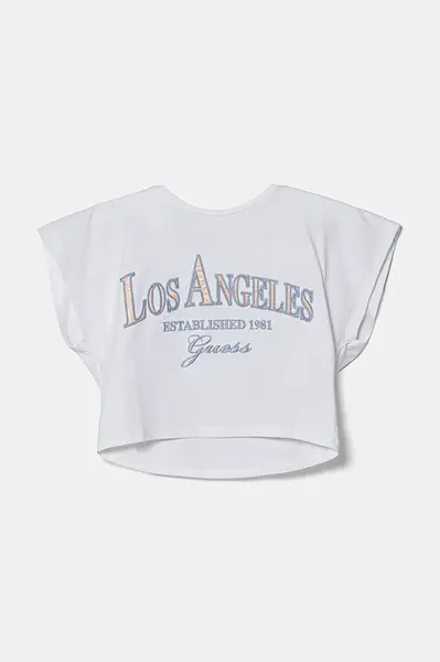 Dětské tričko Guess bílá barva, J5RI29 K6YW4