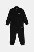 Dětská bavlněná tepláková souprava EA7 Emporio Armani