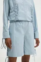 Bavlněné šortky Answear.LAB hladké, high waist