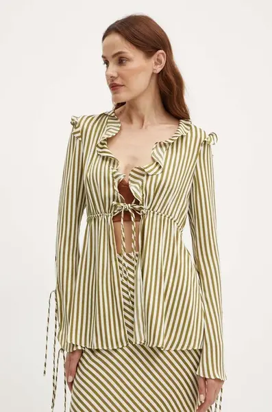 Halenka Bardot DHALIA dámská, zelená barva, 59306TB