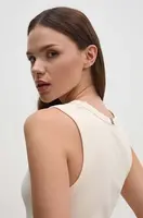 Top Tommy Hilfiger dámský, béžová barva, WW0WW41201