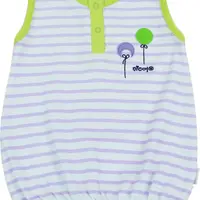 nicol Tunička kr.rukáv vel. 74,. - BALONKY, fialové proužky