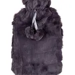 Calme Termofor Plush 2 l zahřívací láhev černá