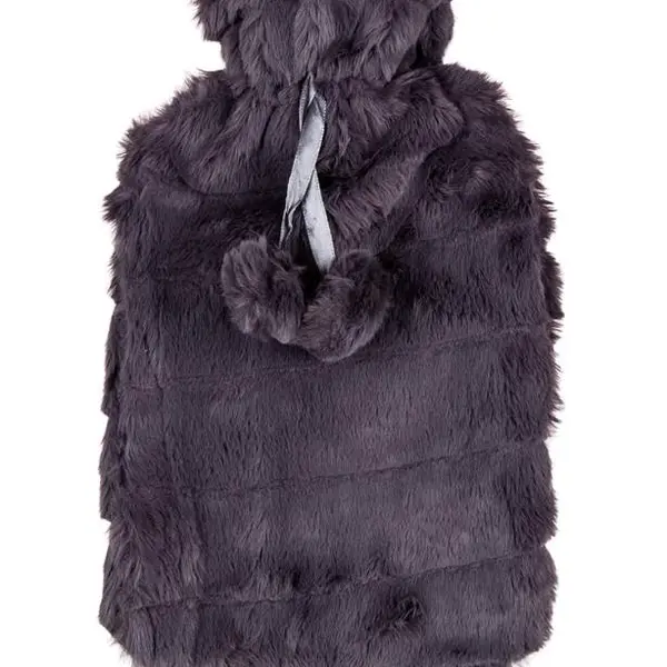Calme Termofor Plush 2 l zahřívací láhev černá