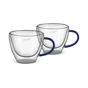 LAMART LT9116 Vaso sklenice cappuccino 190 2 ks modré
