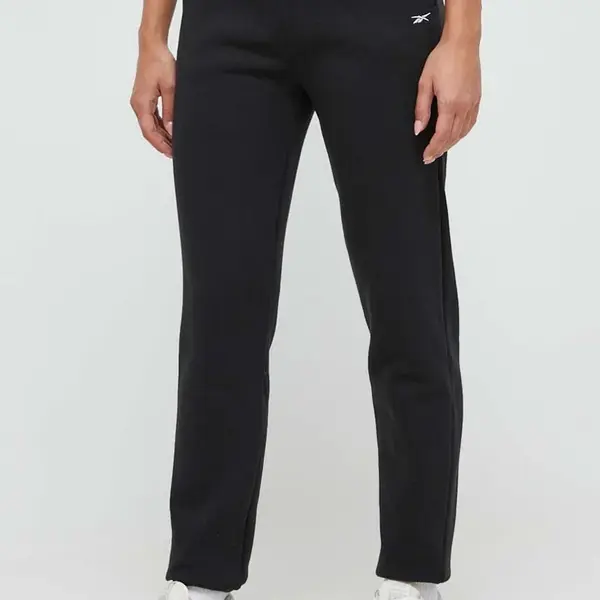 Tepláky Reebok Classic černá barva, hladké