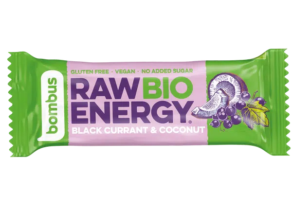 Bombus Raw BIO Tyčinka Black currant + coconut 50 g