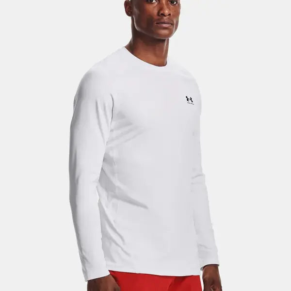 Biele športové tričko Under Armour UA CG Armour Fitted Crew