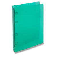 4kroužkový pořadač Transparent, A4, 20 mm - zelený
