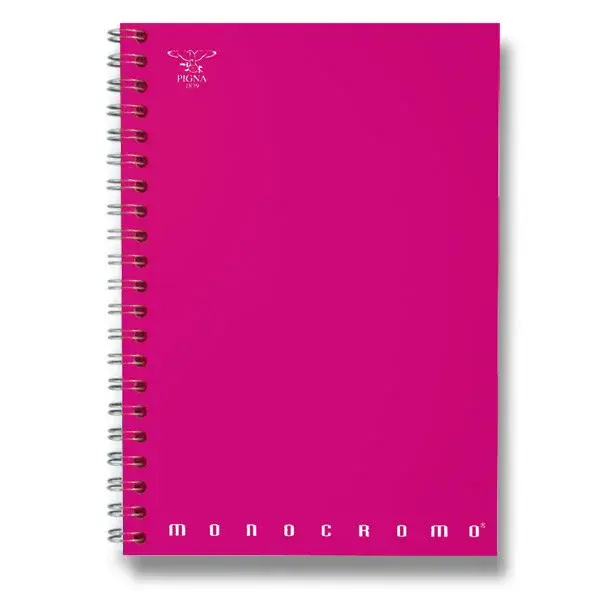 Kroužkový blok Pigna Monocromo - A4, linkovaný, 70 listů, mix barev