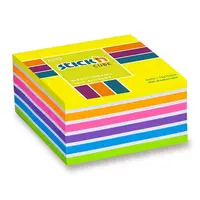 Samolepicí bloček Hopax Stick’n Notes Neon 76 x 76 mm, 400 listů - žlutý