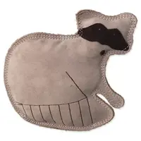 Hračka Dog Fantasy Dura-fused mýval pískací, kůže a juta 18,5cm