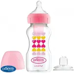 Dr.Browns láhev 2v1 WN růžová s náustkem (WB91604)