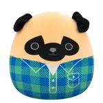 Squishmallows Mopslík ve flanelové košili - Prince, 30 cm