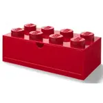 LEGO® stolní box 8 se zásuvkou - červená