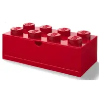 LEGO® stolní box 8 se zásuvkou - červená