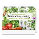 Stolní kalendář 2026 - měsíční plánovací se semínky