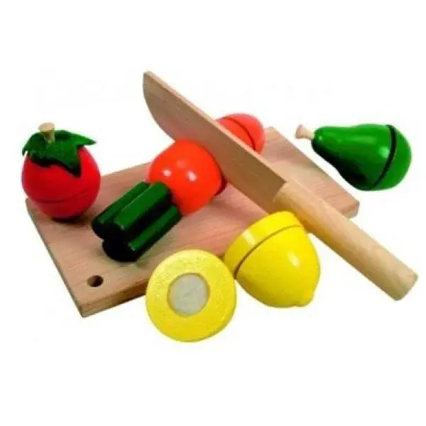 Woody Krájení na desce - ovoce a zelenina