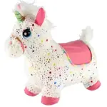 Hopsadlo jednorožec plyš bílý s hvězdičkami se zvukem