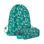 MINECRAFT SET 2 Stříbrný Creeper: utěrka, taška